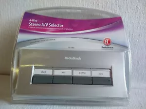 4 Way Stereo A/V Component Selector Switch Radio Shack. NEW, Sealed in Package - Picture 1 of 6