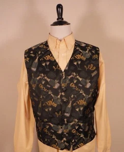 Michael Brandon Mens Year 2000 Party 21st Century Vest Waist Coat Size Large L - Picture 1 of 7