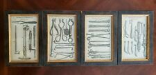 Set of Four Rare Scultetus 17th Century Famous Medical Engravings, Framed