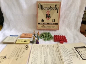Vintage 1954 Monopoly "Popular Edition" Parker Brothers Replacements Parts - Picture 1 of 16