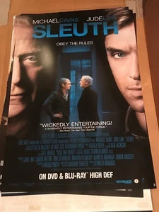 SLEUTH - MICHAEL CAINE -JUDE LAW POSTER - 27 X 40 INCH B3 - Picture 1 of 1