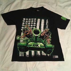 Vintage WWE WWF Wrestling Shirt L Degeneration-X DX Army Worlds Biggest Member - Picture 1 of 8