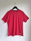 Nike Pro Dri Fit Compression Red T-shirt Short Sleeve Men's Large