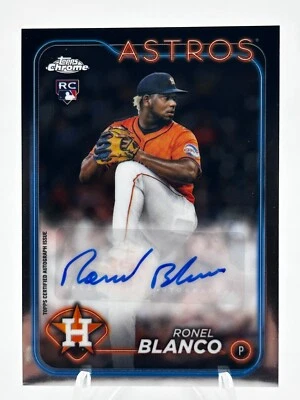 2024 Topps Chrome Update Series - Autographs #AC-ROBL Ronel Blanco - Image 1 of 2