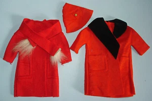 Vintage Premier Togs zwei Filz Schaukel Mäntel Barbie und Klone 50er-60er - Bild 1 von 9