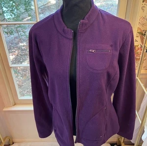 Tommy Hilfiger Sweater Womens L Purple Quarter Zip Pullover Long Sleeve - Picture 1 of 8