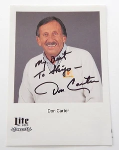 Foto autografiada por Don Carter firmada por 5x7 Pro Bowler - Imagen 1 de 2