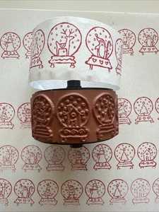Stampin Up Roller Christmas Globes  1”Rollagraph Wheel Stamp Holiday - Picture 1 of 3