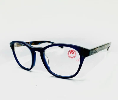 Novo e Autêntico Óculos DRAGON Sammie Dr131-400 em Azul Marinho/Tartartaruga 48-19-145 - Imagem 1 de 4