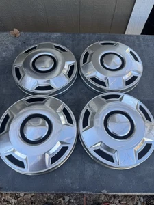 1975-1991 Ford F150 1/2 Ton Truck Factory Dog Dish Hubcaps D7TA-1130-BA Set Of 4 - Picture 1 of 7