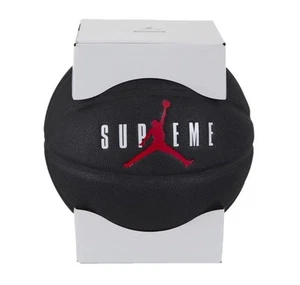 Brand New! Supreme X Jordan Full Size Basketball 2024 Black/Red HM6807 - Picture 1 of 8