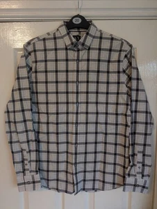 Armani Exchange Mens Check Long Sleeve Shirt Size Medium Good Condition - Picture 1 of 10
