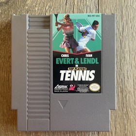 Top Players Tennis - Nintendo NES - Chris Evert Ivan Lendl - Cartridge 