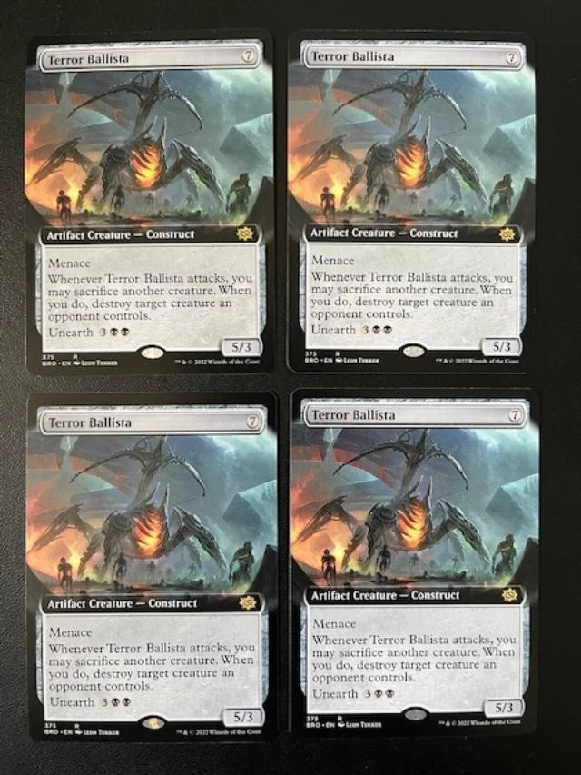 MTG- Terror Ballista x4 - The Brother's War - Extended Art - Image 1 of 1