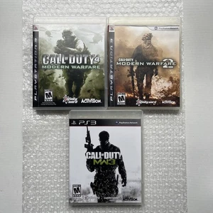 Sony Playstation 3 PS3 Call of Duty Modern Warfare 1 2 3 Trilogy Games Lot NM - Picture 1 of 16