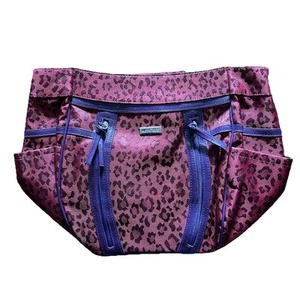 Miche Tina Demi Red & Purple Leopard Print Bag Shell - Picture 1 of 8