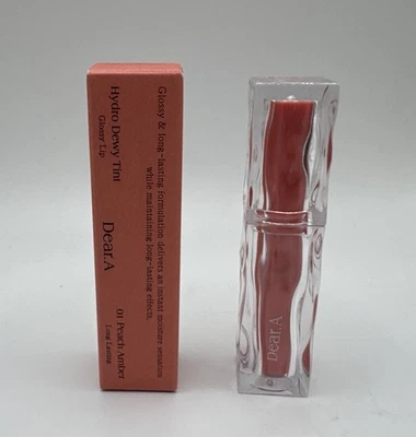 Tinte Dear.A Hydro Dewy ~ 01 ámbar melocotón ~ tinte labial 1,8 g / 0,06 OZ Foto 1 de 2