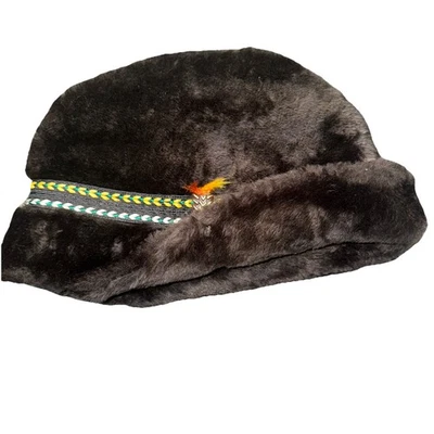 Sombrero de piel sintética marrón vintage para hombre grande en buen estado Foto 1 de 2