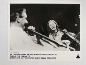 Jacqueline Du Pre William Pleeth Cellist Elgar Concerto c1980s VTG Photo - Picture 1 of 2