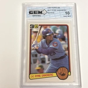 1983 Donruss Ryne Sandberg Rookie RC #277 GEM 10 Chicago Cubs HOF - Picture 1 of 4