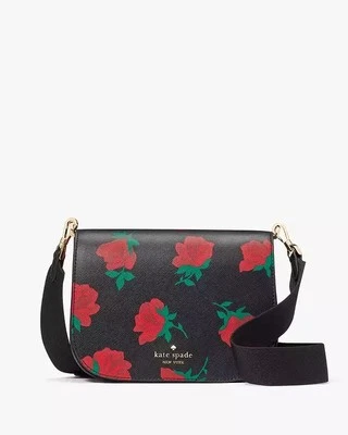 Bolso Bandolera Kate Spade Madison Rosa Toss Estampado Negro Multi KE355 Foto 1 de 4