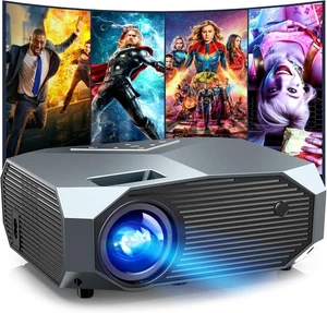 YOWHICK Proiettore con WiFi e Bluetooth, Pacchetto Portatile Nativo 1080P Esterno - Foto 1 di 7