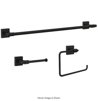 Juego de herrajes de baño Franklin de latón máximo de 3 piezas 24 pulgadas Papel higiénico toallero Foto 1 de 4