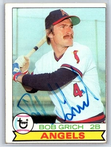 1979 Topps Bob Grich #477 Autograph / Signed in person California Angels - Picture 1 of 2