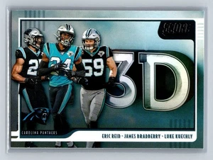 2020 Score 3D #3D-LEJ Reid / Bradberry / Kuechly Panthers - Picture 1 of 2