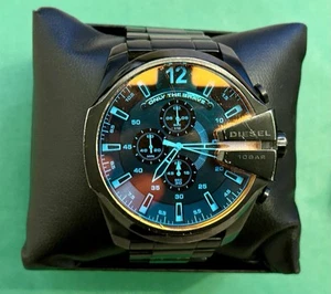 DIESEL Uhr Chronograph DZ-4318 MEGA CHIEF THE BRAVE Schwarz Orange - Bild 1 von 12