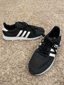 New! Adidas RUN 60s 2.0 Trainers #FZ0961 Black & White Men’s Sz 12 - Picture 1 of 23