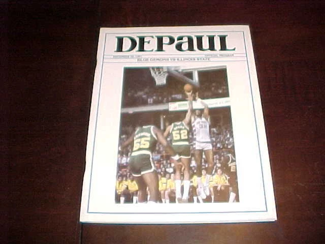 1981 Illinois State v DePaul Blue Demons Basketball Program - Image 1 of 1