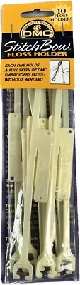 Floss Holders DMC StitchBow™(1) 10 Piece Pack  Hold a Full Skein Without Winding - Image 1 of 4