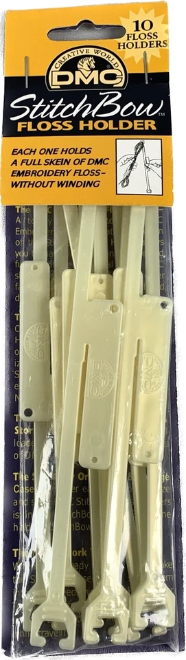 Floss Holders DMC StitchBow™(1) 10 Piece Pack  Hold a Full Skein Without Winding - Image 1 of 4