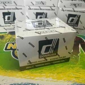 2024-25 Panini Donruss Soccer Fat Pack/Cello/Value Sealed Box (12 packs) - Picture 1 of 2