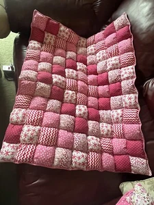 Hand Made Tummy time Or Puff Quilt - Picture 1 of 5