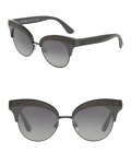 $540 Dolce&Gabbana Sequin Brows Sunglasses Embellished Cat Eye Black Runway NWT