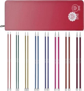 Agujas de tejer KnitPro Zing aluminio agujas metálicas de un solo punto 25 cm 30 cm - Imagen 1 de 1