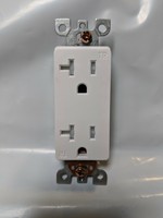 50 pc Decorator Duplex 20A Receptacles 20 Amp Decora Outlets Black Commercial