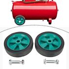 Green Air Compressor Caster Wheels With Shock Absorption And Non Slip Set Of 2