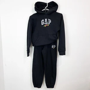 Gap Kids Disney Mickey Mouse Sweatsuit Jogger Sweatpants Hoodie Black Large 12 - Picture 1 of 1