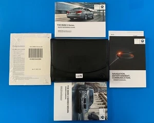 2014 BMW 5-Series Sedan 528i 535d 535i 550i xDrive Owners Manual Owner Books Set - Picture 1 of 10