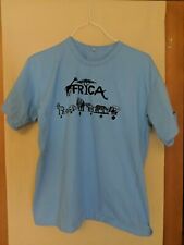 Africa 1785 Miles October 2018  Blue Graphic T-Shirt Size Large