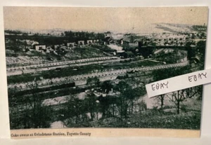 EARLY GRINDSTONE STATION PA. COAL MINE COKE OVENS FAYETTE COUNTY NEW POSTCARD - Picture 1 of 1