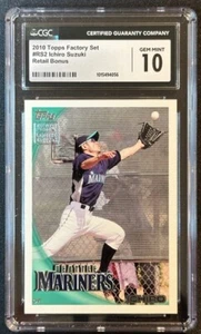 2010 Topps Factory Set Ichiro #RS2 Limited Edition Retail Bonus CGC 10 Gem Mint - Picture 1 of 3