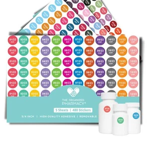 Expiration Dates Stickers System - See. Pull. Done. 3 Year Supply - 480 Color... - Picture 1 of 8