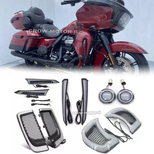 Luces LED intermitentes de ventilación delanteras aptas para Harley FLTRX Road Glide 2015-2022 - Imagen 1 de 11