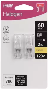 12 Packs - 24 Bulbs - Feit Light Bulb Lamp G9 T4 ~ 60W - Picture 1 of 4