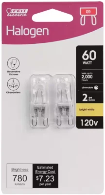 12 Packs - 24 Bulbs - Feit Light Bulb Lamp G9 T4 ~ 60W - Image 1 of 4
