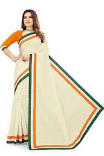 women Saree For Most Trendy Chanderi Cotton Fabric Saree With Blouse